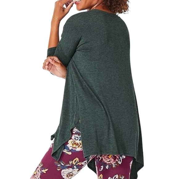 MATILDA JANE ‘Take a Trip’ Green Flowy Tunic T-shirt Women’s Size Small - Picture 2 of 9